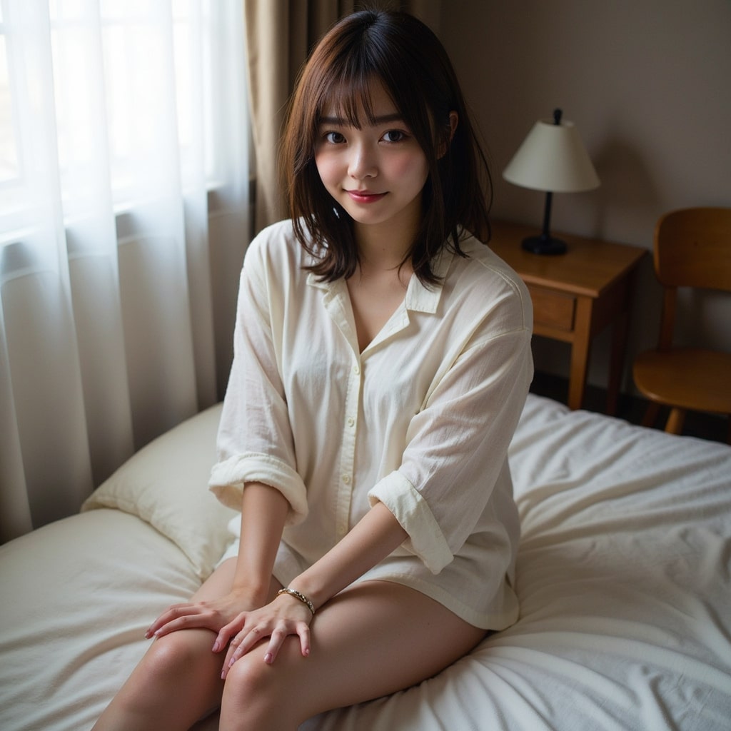 FLUX.1 エロ シャツ1枚の彼女さん画像まとめ