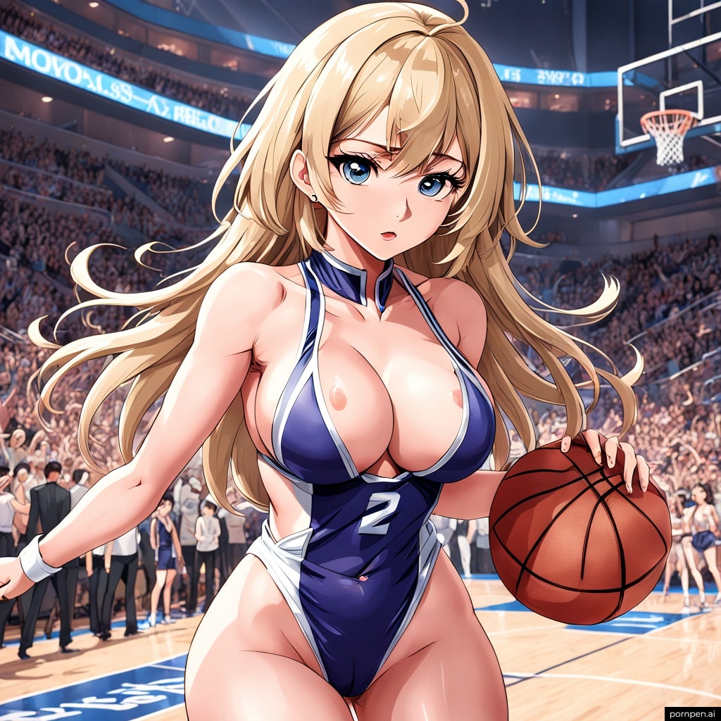 【二次】女さんバスケットボールがはみ出てたりはみ出てなかったり