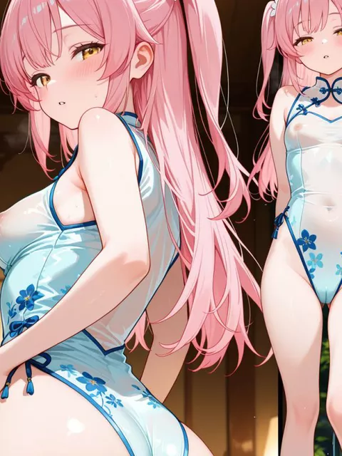 みらくるフィットなエロ艶めかしさ！ ぴっちりと浮き立つ乙女の輪郭にムラムラしちゃう透け透けチャイナレオタード姿の美少女をマルチビューで堪能ダ!!［30枚］