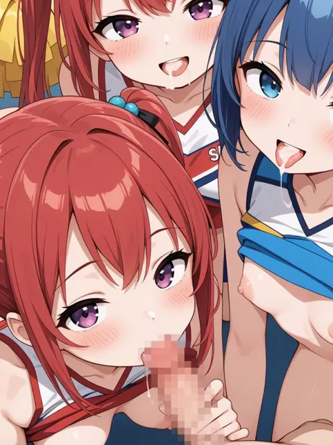 じゅるじゅるっペロペロッぢゅうぅう〜〜ッ♥ 舌と唇で執拗に責め上げられて卑猥な水音が辺りに響いちゃう美少女たちの官能フェラで金玉カラになるまでドピュドピュ射精しまくろうぜ！［30枚］
