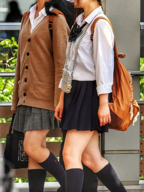 【画像】制服ＪＫが街に居るってまじで活力やわ