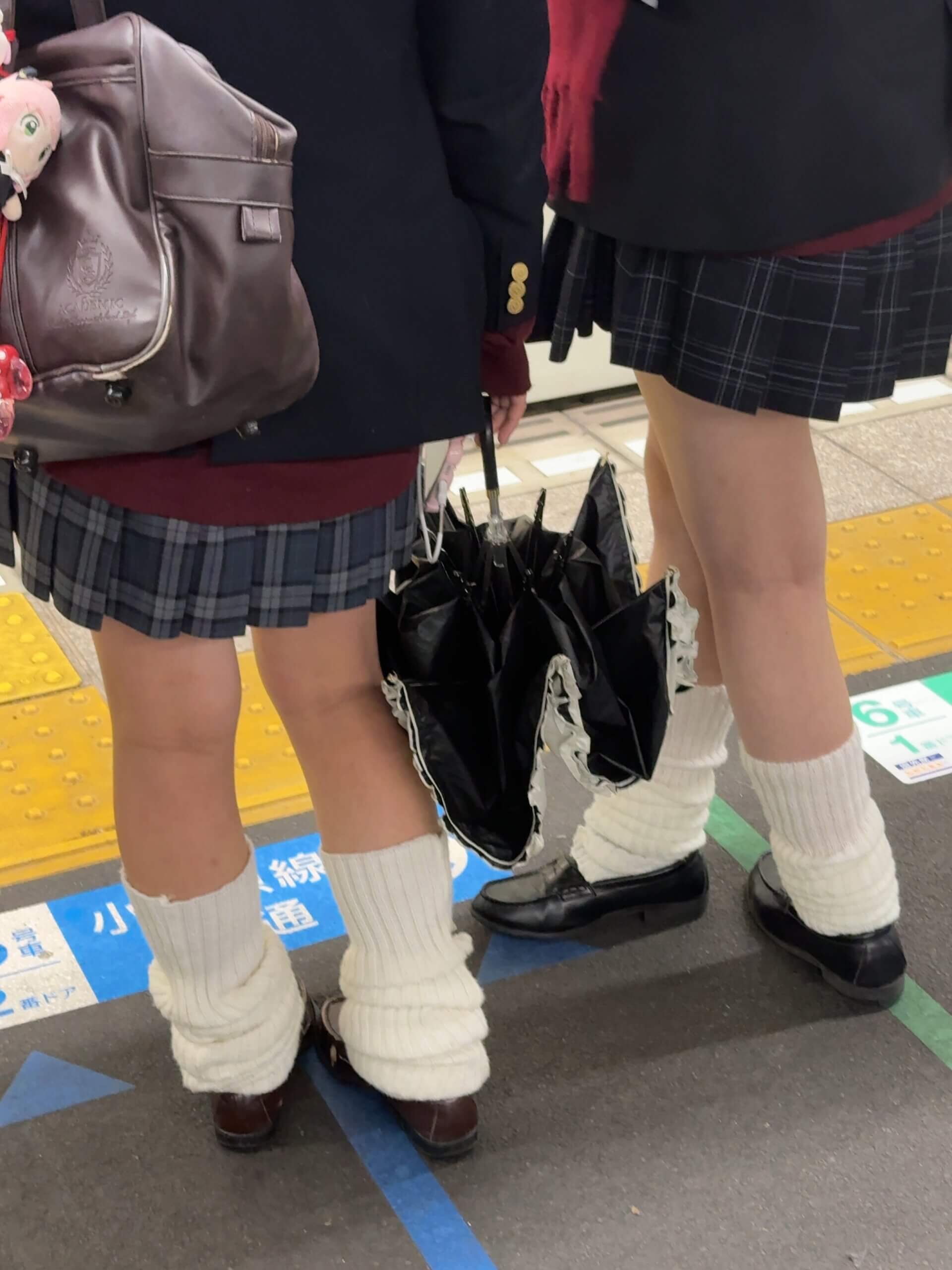 【画像】女子高生のルーズソックスとかいうただエロいだけのアイテム