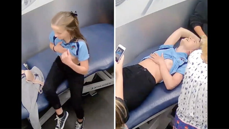 スウェーデンの18歳少女がクリニックで乳首ピアスを開ける動画、YouTubeで1000万再生ｗｗｗ