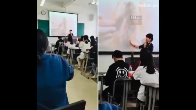【ガチ動画】 最近の中学校の授業、やばすぎる。無修正マ○コを女子も男子も見ながら…