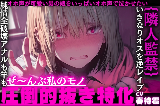 【圧倒的抜き特化】{隣人監禁逆レイプ}オホ声が可愛い男の娘をいっぱいオホ声で泣かせたい……【純情全破壊アナルも竿もぜ〜んぶ私のモノ】