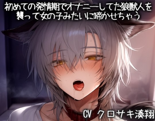 初めての発情期でオナニーしてた狼獣人を襲って女の子みたいに啼かせちゃう