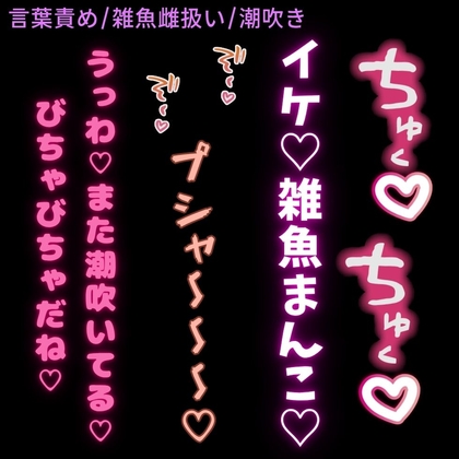【言葉責め/雑魚雌扱い】潮吹き雑魚まんこに言葉責めセックス♡