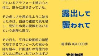 【新着同人誌】主婦の秘めごと 〜露出して襲われて〜
