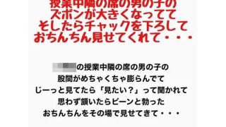 【新着同人誌】授業中、隣の席の男の子のズボンが大きくなってて、そしたらチャックを下ろして…