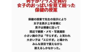 【新着同人誌】男子がクラス全員の女子のおっぱいを見て回った保健の授業