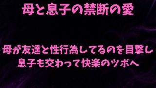 【新着同人誌】母と息子の禁断の愛〜友人と母のセックスを覗き見て息子が我慢の限界〜