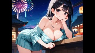 【新着同人ゲーム】爆乳清楚な同級生と夏祭りの夜、はじめての浴衣で中出し初恋えっち。