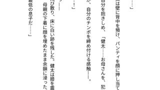 【新着同人誌】背徳の母子相姦 〜淫らに堕ちる母と息子〜