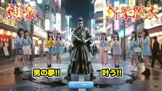 【新着同人ゲーム】剣豪・斬撃脱衣ゲーム 111人斬り！！ 〜即ハメ無許可中出し精液量1000…