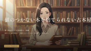 【新着同人ゲーム】値のつかない本を捨てられない古本屋の奥さん〜買い取り査定の一時間、奥の椅子…