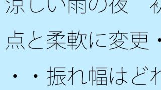 【新着同人誌】涼しい雨の夜  初点と柔軟に変更・・・振れ幅はどれくらいかの思考