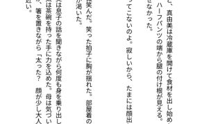 【新着同人誌】母子相姦――単身赴任の家で、母は息子に孕まされる
