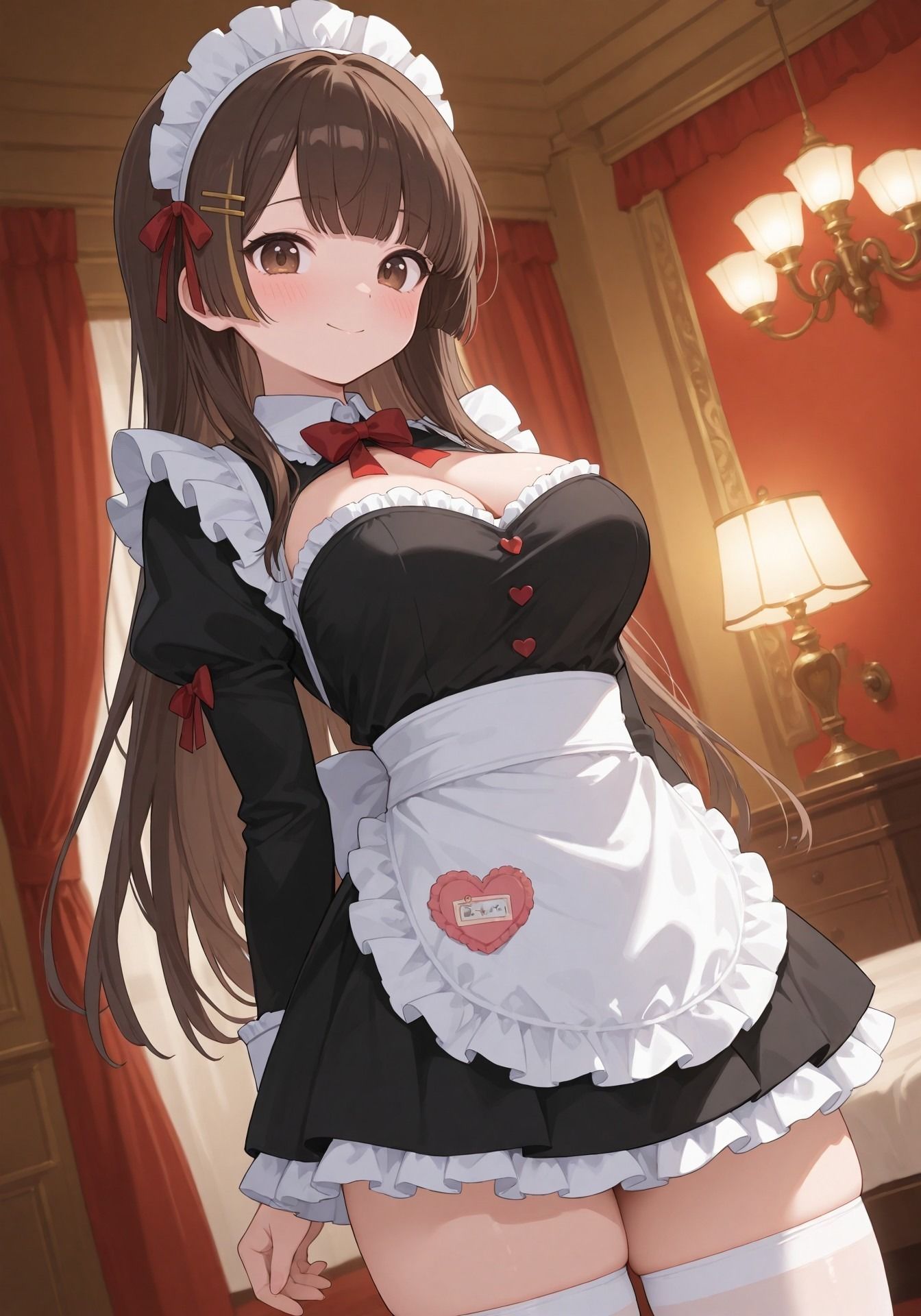 【専属メイド独占】茶髪巨乳ヒメが主人だけに尽くす、二人きりの夜70枚
