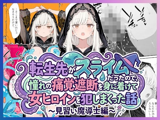 転生先がスライムだったので、憧れの痛覚遮断を身に着けて女ヒロインを犯しまくった話〜見習い魔導士編〜  愛罠（ai_wanna_）