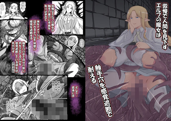 【20%OFF】 傲慢で人間を見下すエルフの魔女は触手穴を感覚遮断で耐える  憑依の刻