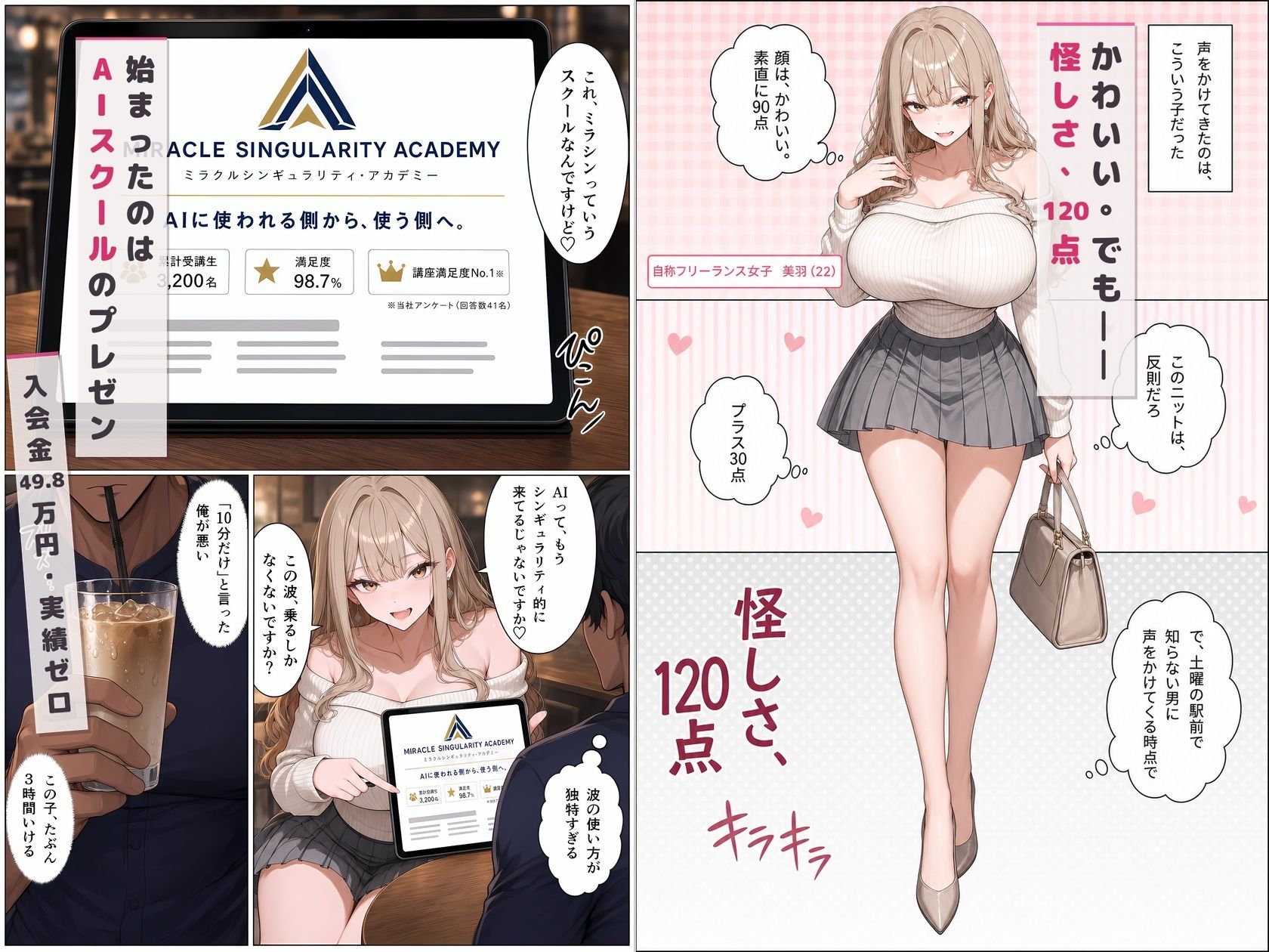 【逆提案】マルチ勧誘の港区女子に「入会するからエッチさせて」で返したら即OKな件