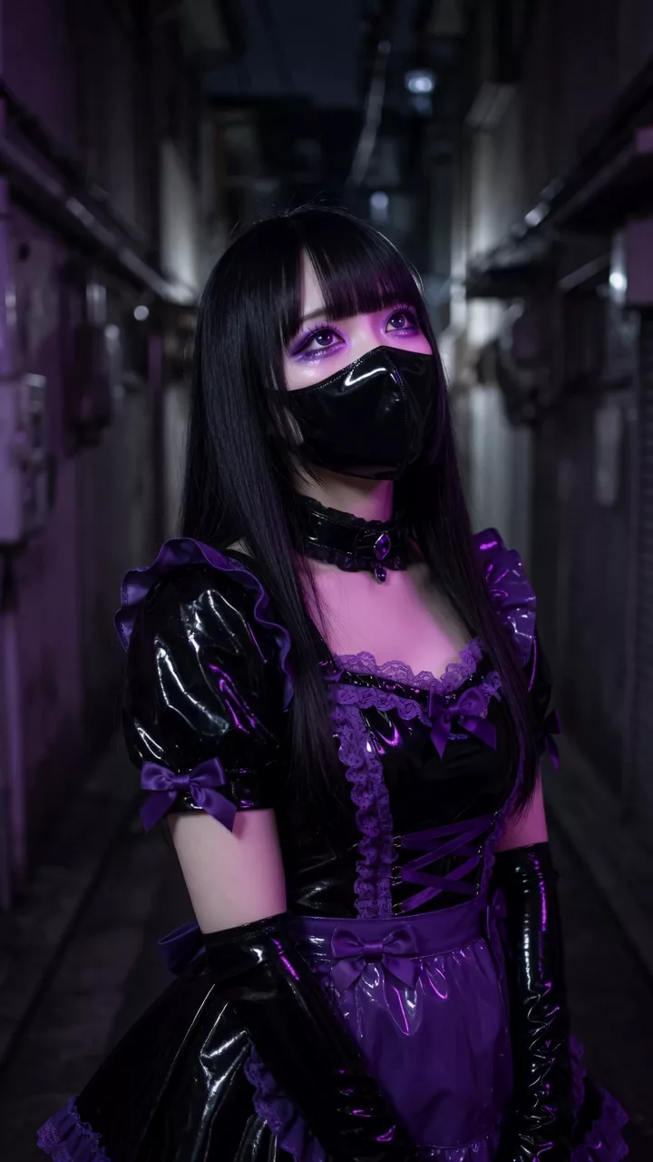 【AIえち動画】【POV】病みかわ地雷系女子と路地裏でキス