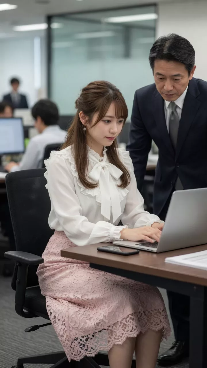 【AIえち動画】来月発売予定の社内悪戯し放題です。