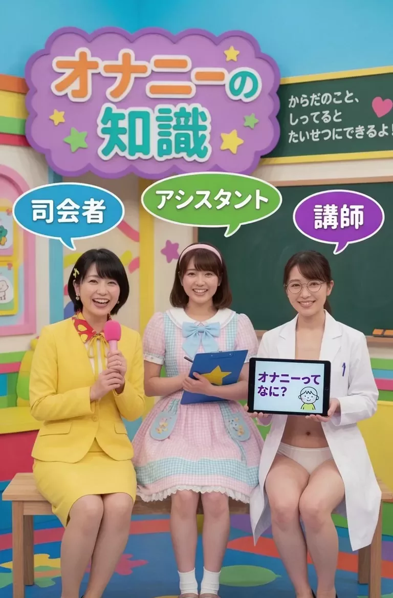 【AIえち動画】教育番組風 オナニー知識
