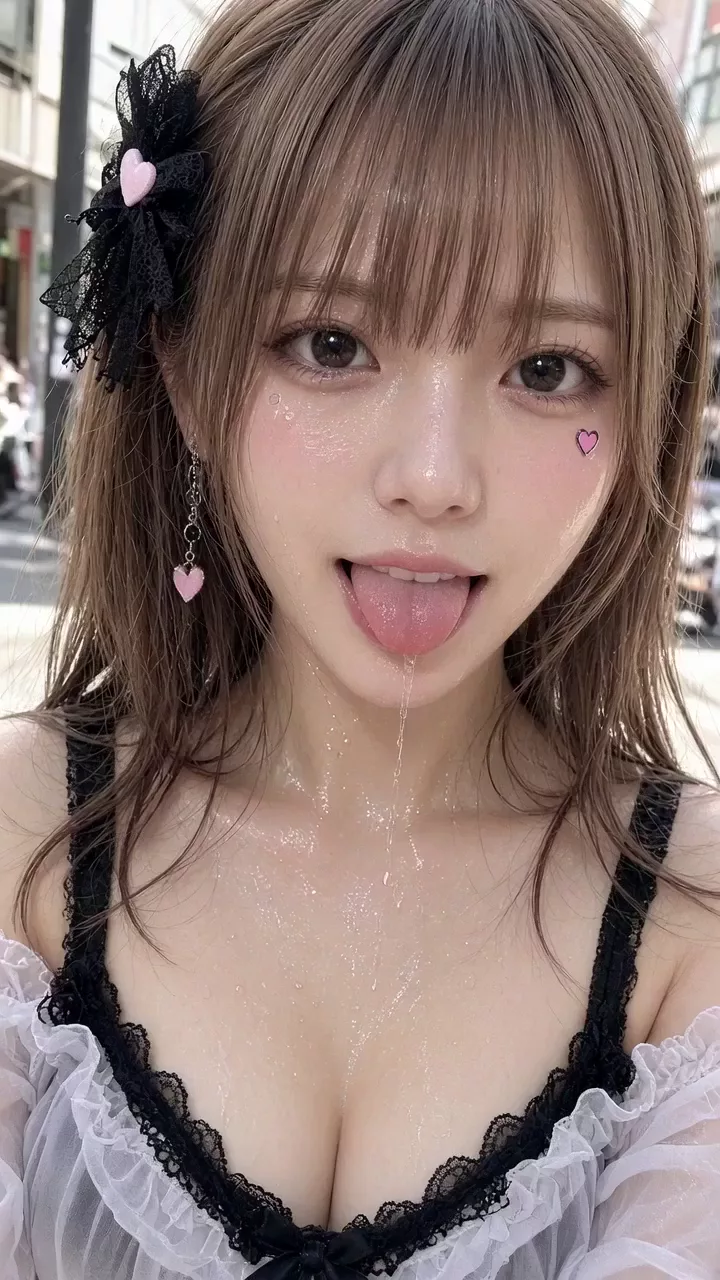 【AIえち動画】キス顔ギャルの脱ぎ脱ぎ