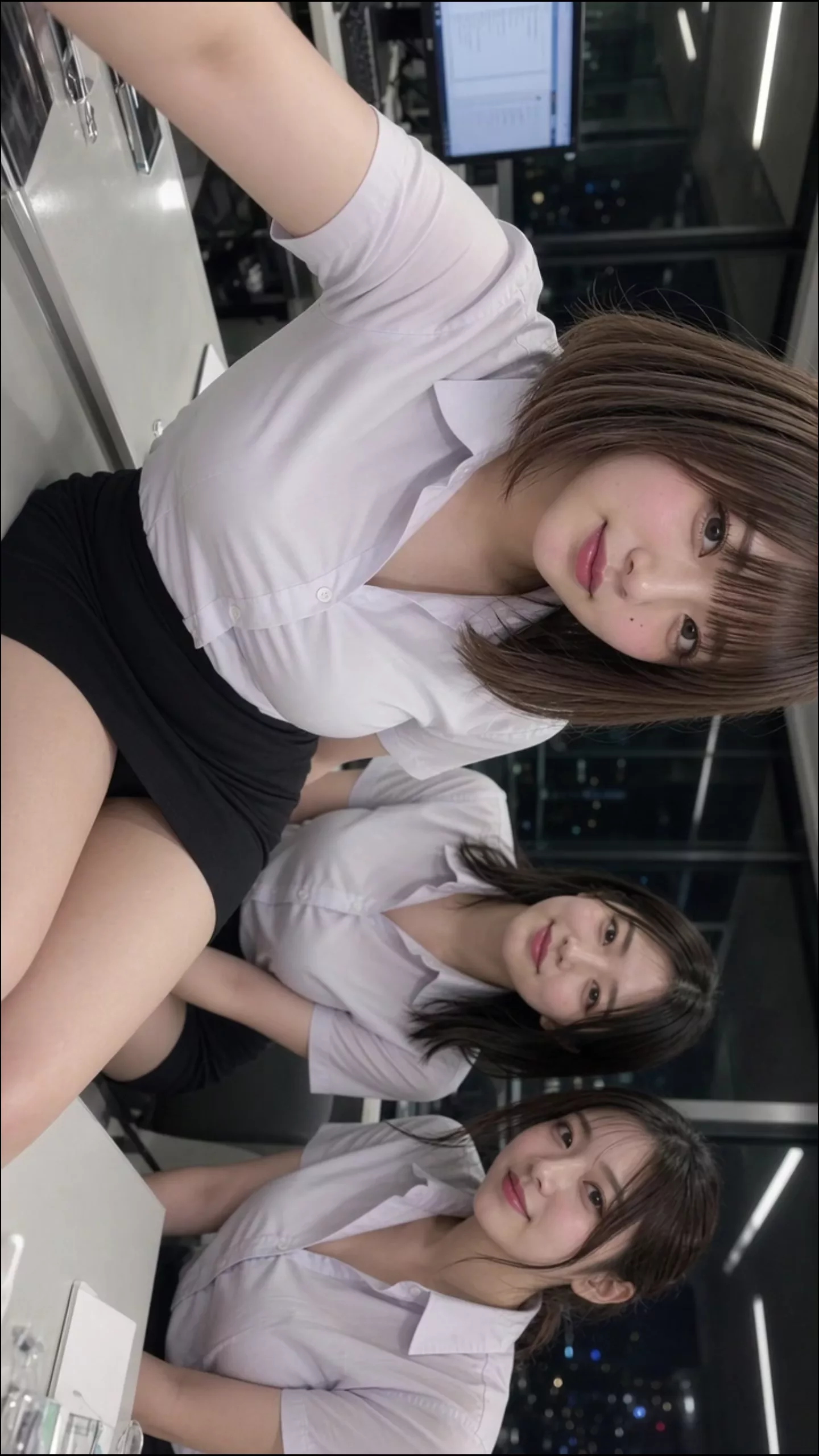 【AIえち動画】オフィスでマッサージ。
