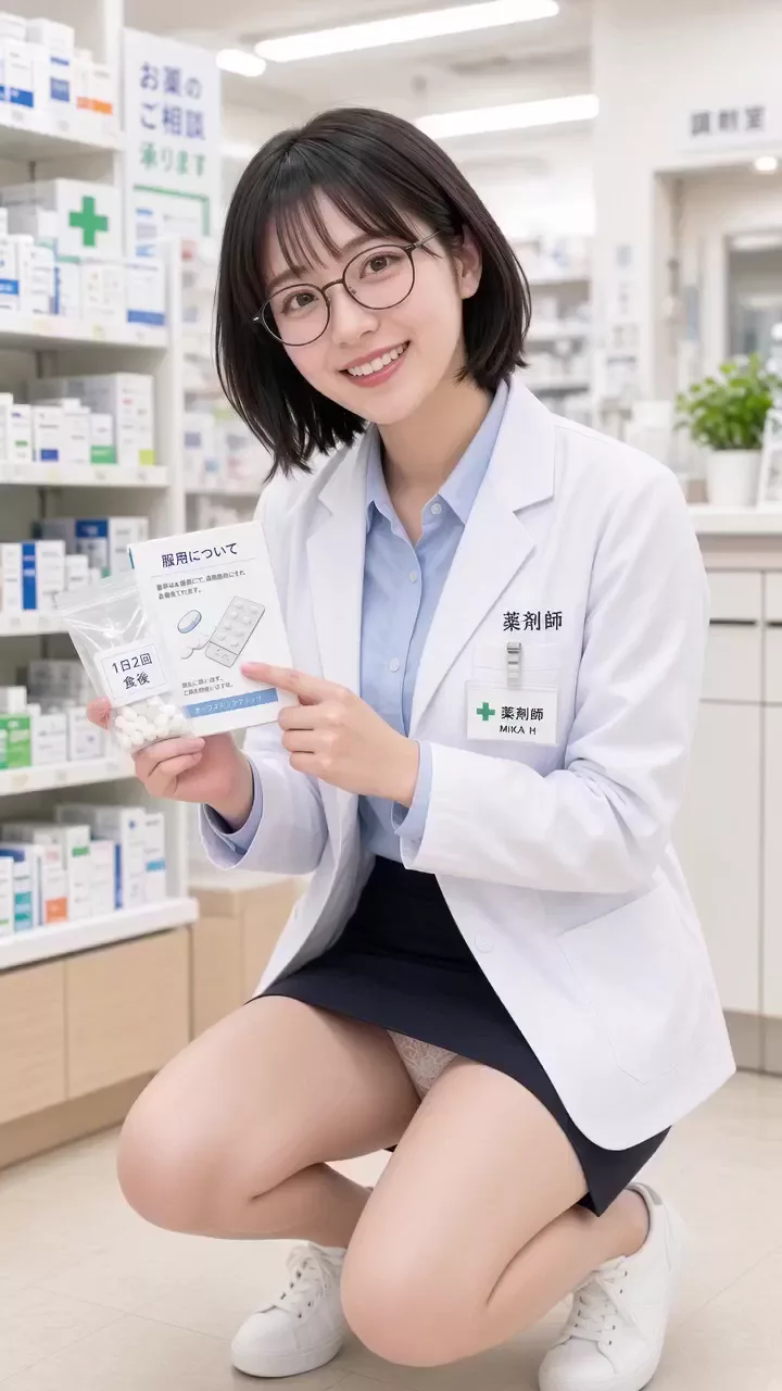 【AIえち動画】エロ可愛い薬剤師姉妹：妹編