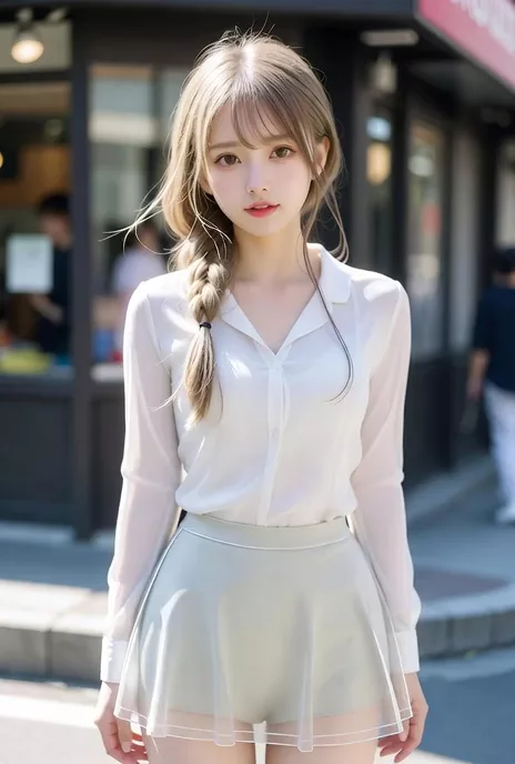 【AIえち動画】脱ぐと巨乳すぎる女の子がパンティーも見せてくれる