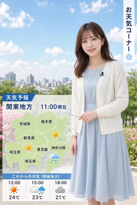 【AIえち動画】女子アナ　生放送中のパンチラ