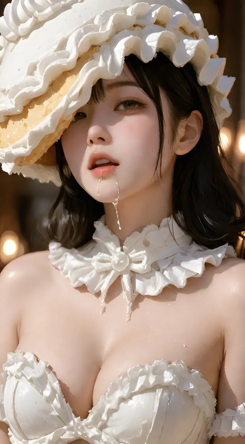 【AIえち動画】ケーキ娘脱ぎ脱ぎ❤︎