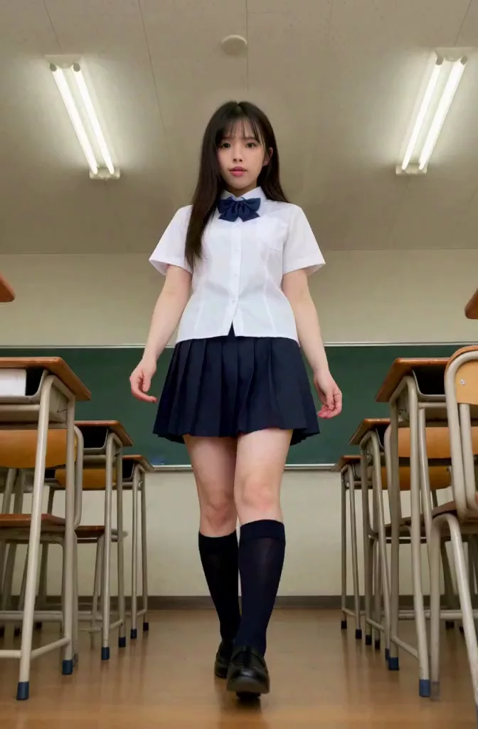 【AIえち動画】女子校生がこ～ろんだ♪