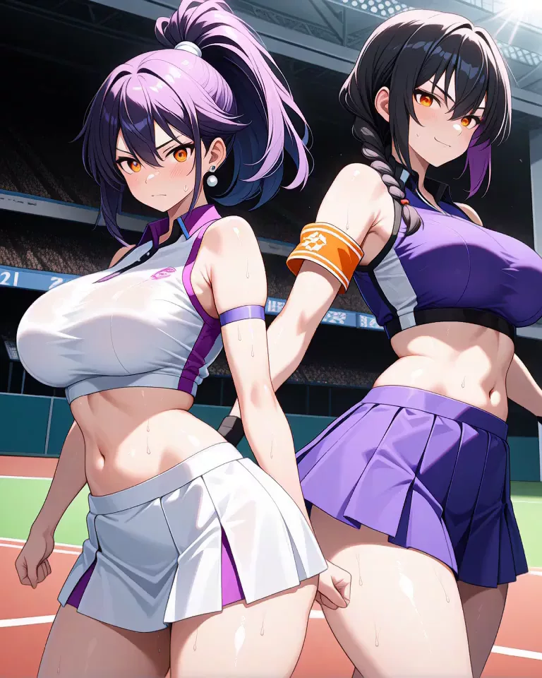 【AIえち動画】チアリーダーW