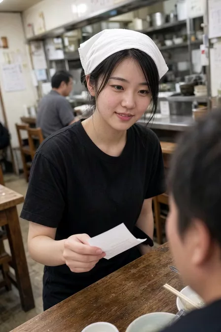【AIえち動画】ラーメン店のコール