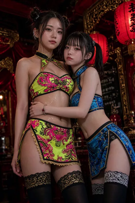 【AIエロ動画】チャイナ服コスプレイヤーの秘密えっち