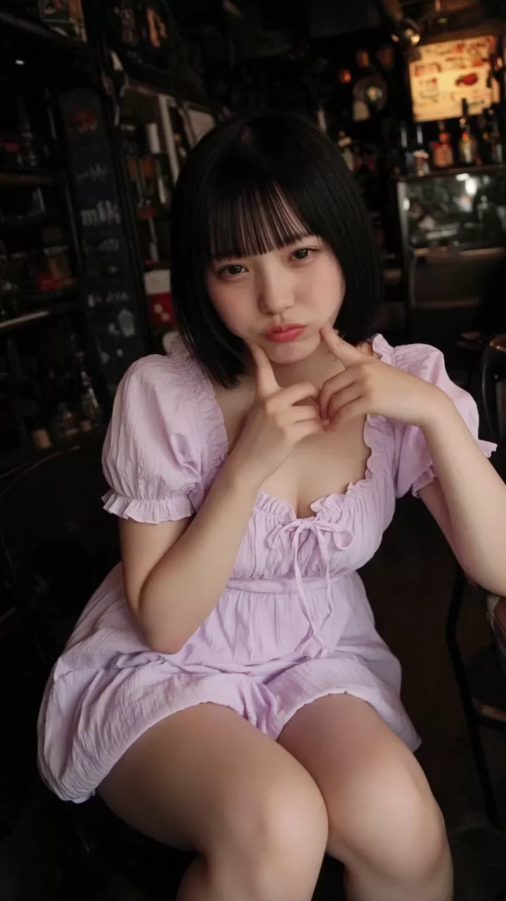 【AIエロ動画】合法ロリとキス顔