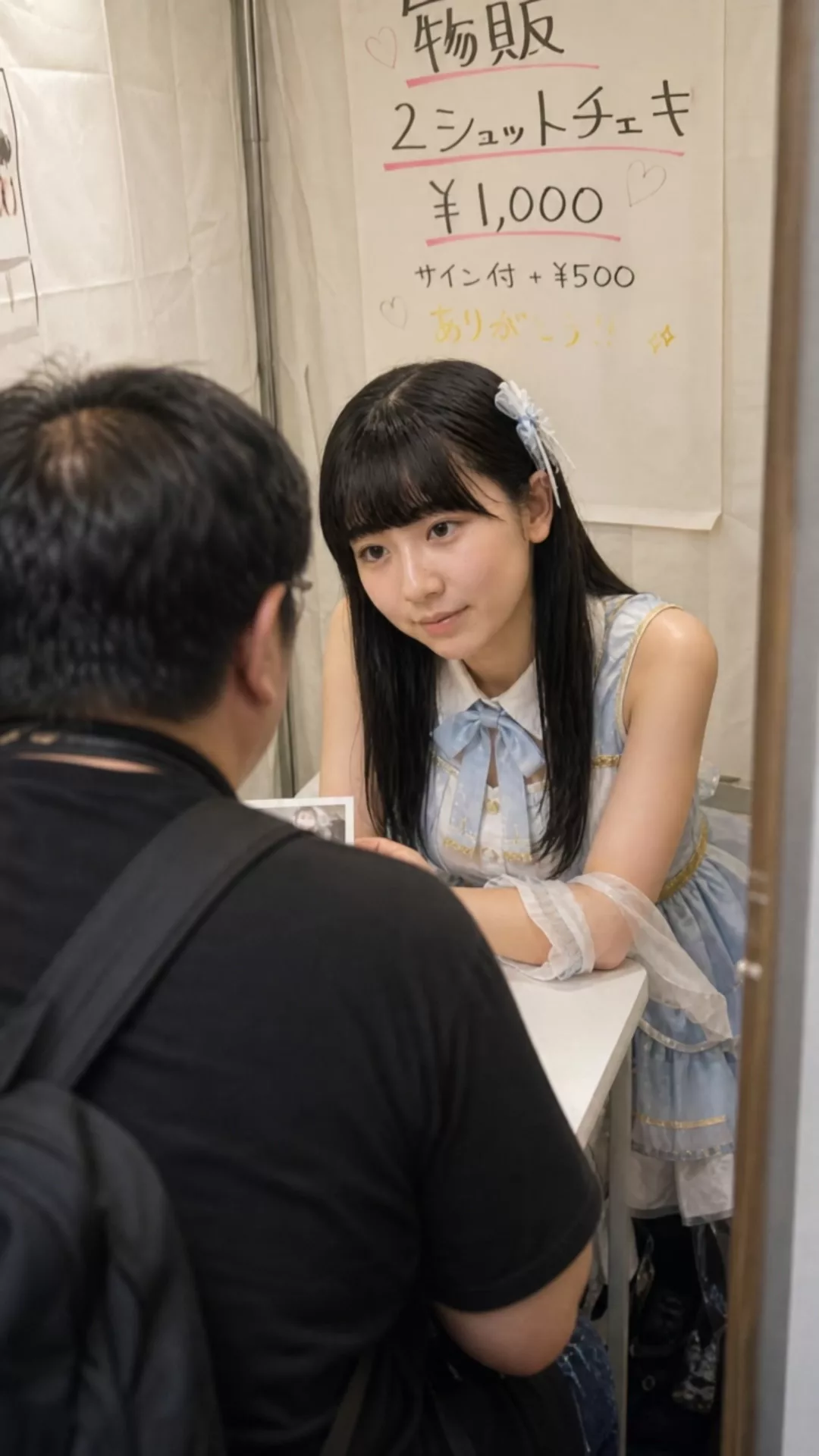 【AIエロ動画】物販で過剰ファンサしちゃうアイドル➁