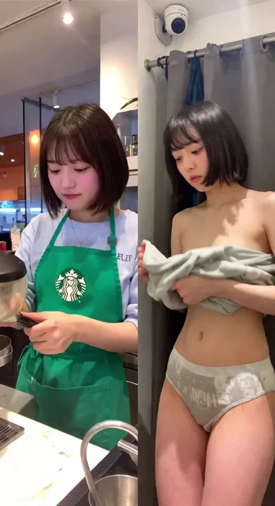 【AIエロ動画】2画面