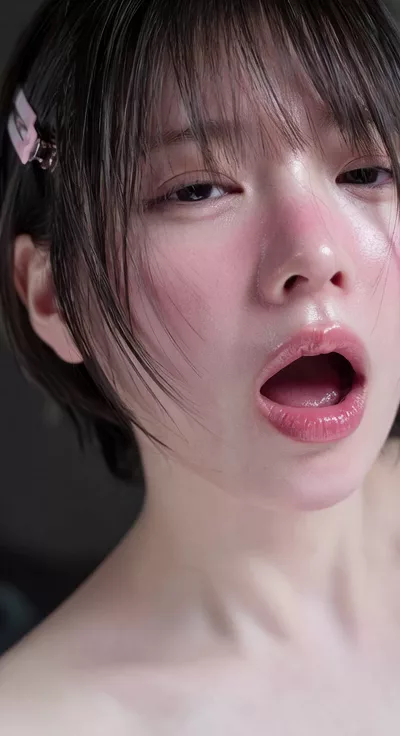 【AIエロ動画】黒髪ショートの美少女をイカせる2
