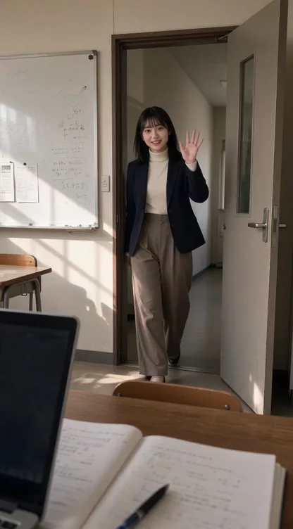 【AIエロ動画】ゼミの後輩㉚