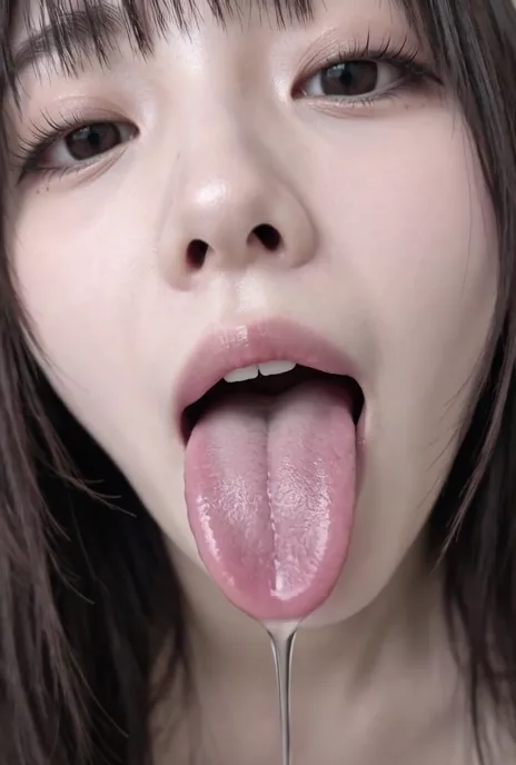 【AIエロ動画】よだれが好きな人用