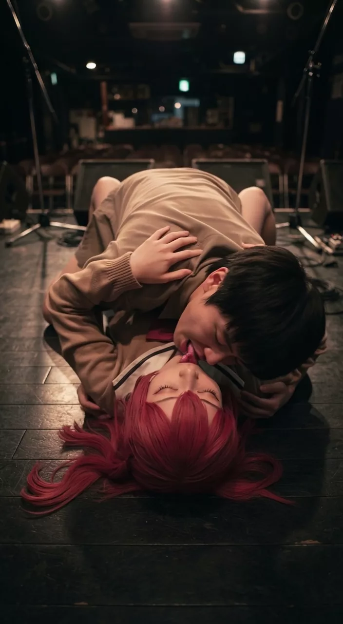 【AIエロ動画】ライブハウスでキス