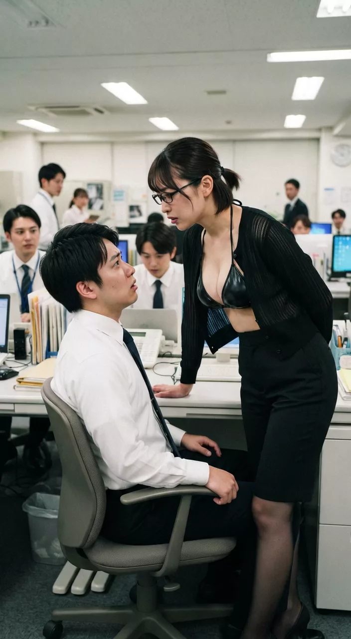 【AIエロ動画】クビ宣告キス