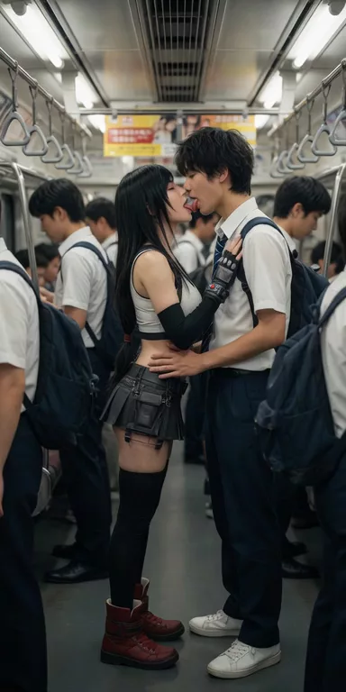 【AIエロ動画】格闘家とキス