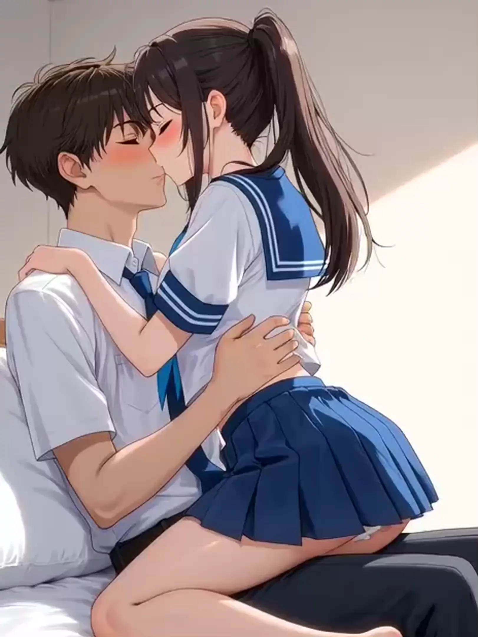【AIエロ動画】えちれんっ（えちえち練習）
