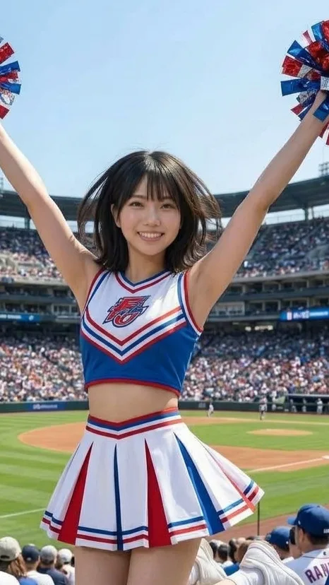 【AIエロ動画】元気ありすぎチアガール