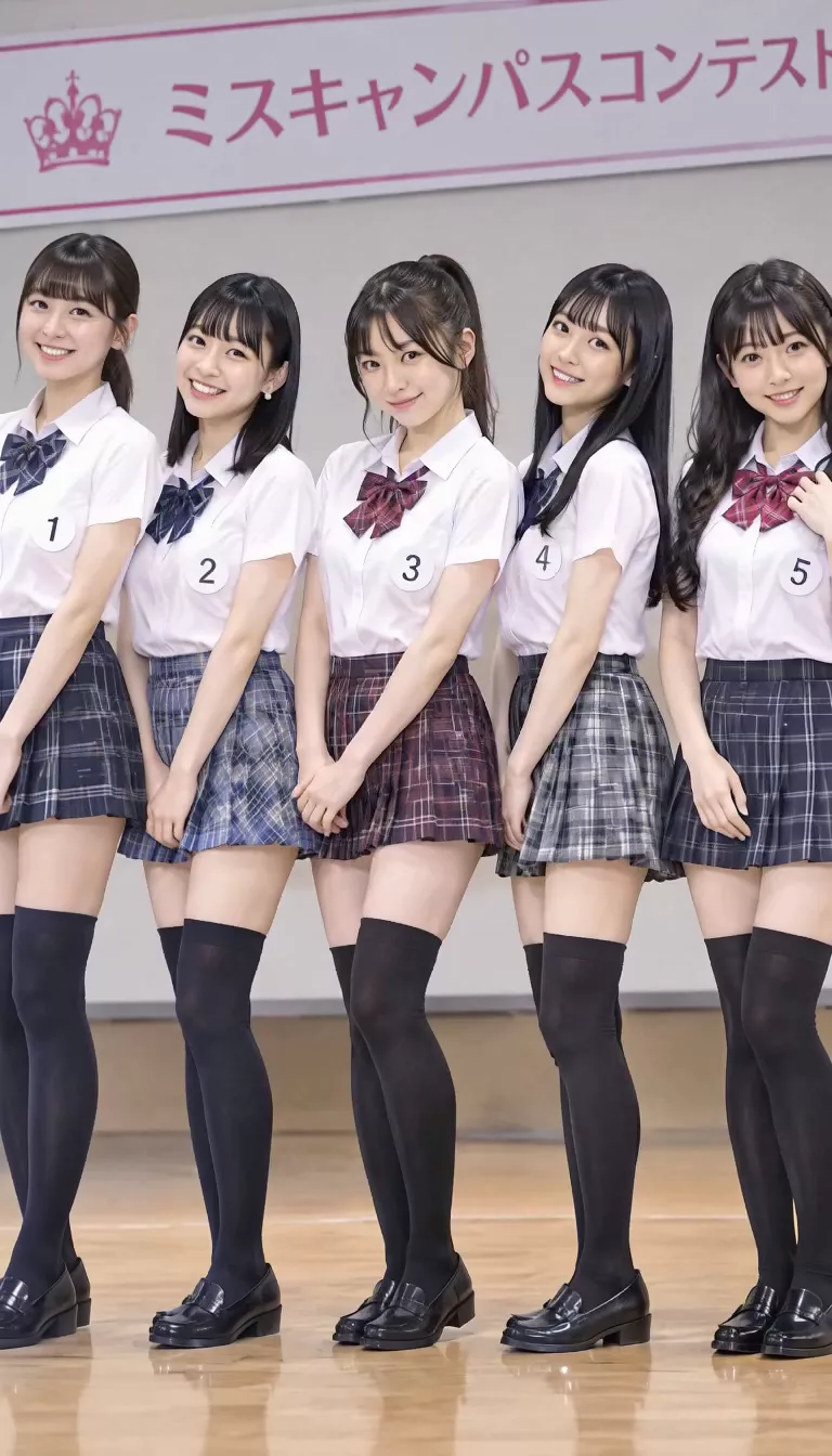 【AIエロ動画】ミスキャンパスのお尻審査